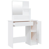 vidaXL Conjunto toucador 86,5x35x136 cm branco