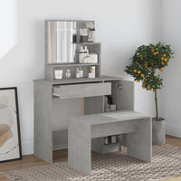 vidaXL Conjunto toucador 86,5x35x136 cm branco