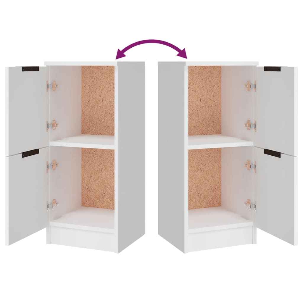 vidaXL Aparadores 3 pcs madeira processada branco