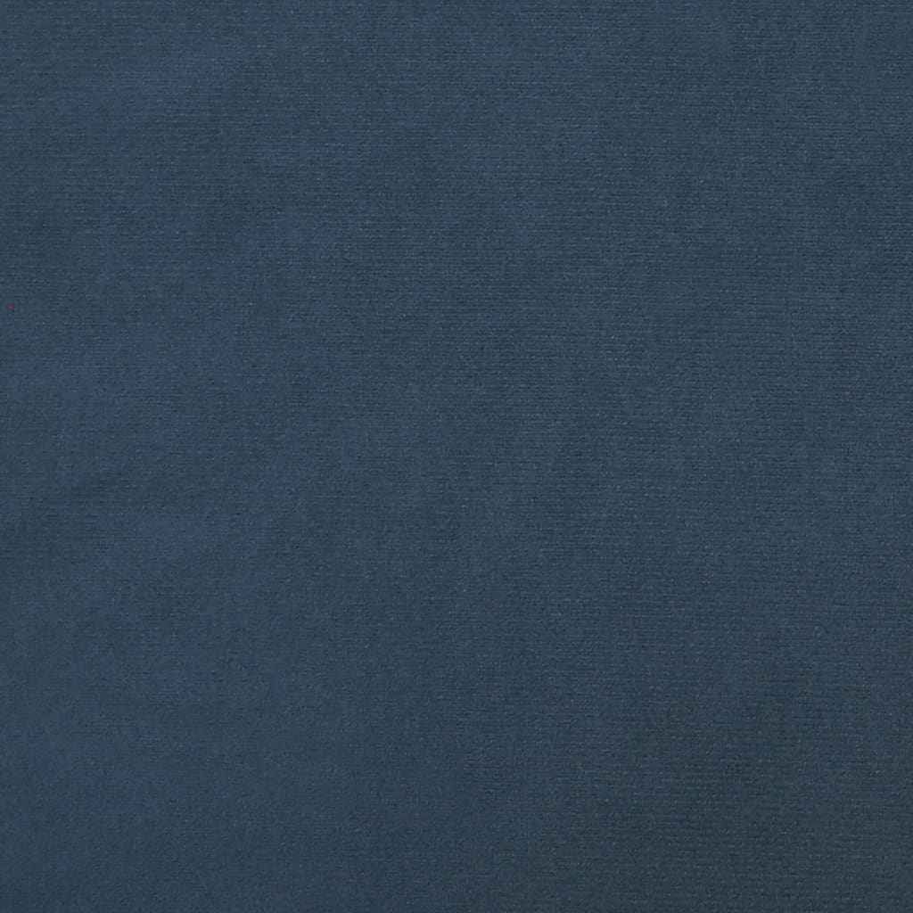 vidaXL Poltrona de descanso com banco veludo azul