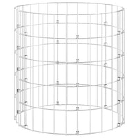 vidaXL Compostor de jardim Ø50x50 cm aço galvanizado