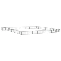 vidaXL Canil com 4 painéis 100x50 cm aço revestido a pó preto