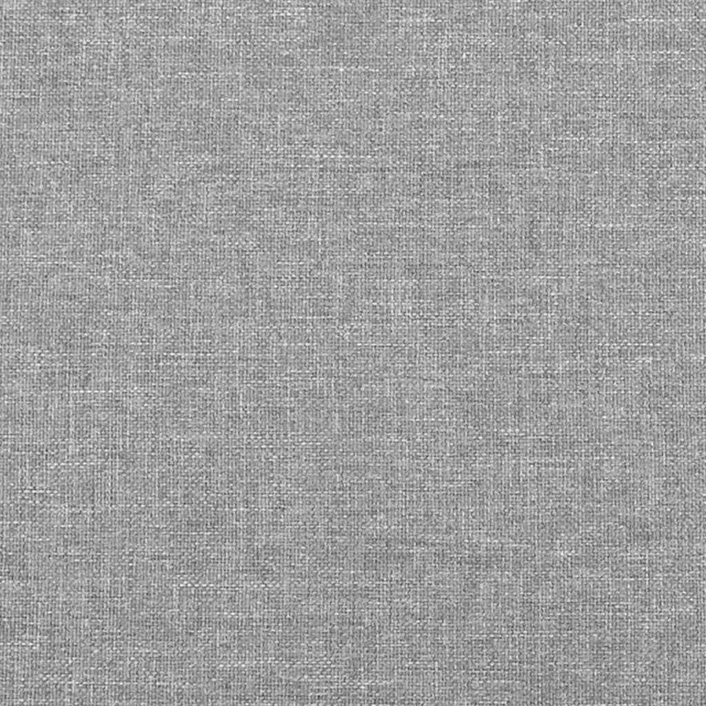 vidaXL Cabeceira de cama c/ abas tecido 83x23x78/88 cm cinzento-claro
