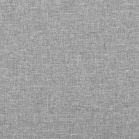 vidaXL Cabeceira de cama c/ abas tecido 83x23x78/88 cm cinzento-claro