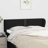 vidaXL Cabeceira de cama c/ abas tecido 83x23x78/88 cm cinzento-claro