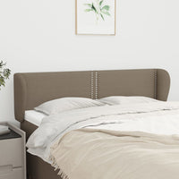 vidaXL Cabeceira de cama c/ abas tecido 83x23x78/88 cm cinzento-claro