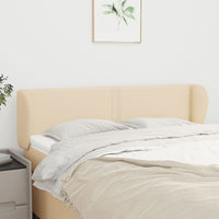 vidaXL Cabeceira de cama c/ abas tecido 83x23x78/88 cm cinzento-claro