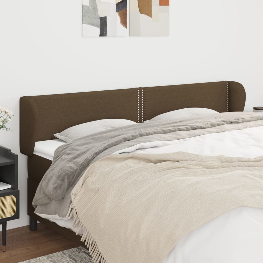 vidaXL Cabeceira de cama c/ abas tecido 83x23x78/88 cm cinzento-claro