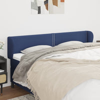 vidaXL Cabeceira de cama c/ abas tecido 83x23x78/88 cm cinzento-claro