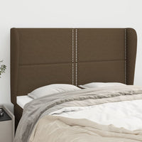 vidaXL Cabeceira de cama c/ abas tecido 83x23x78/88 cm cinzento-claro