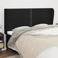 vidaXL Cabeceira de cama c/ abas tecido 83x23x78/88 cm cinzento-claro