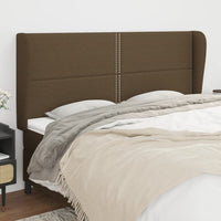 vidaXL Cabeceira de cama c/ abas tecido 83x23x78/88 cm cinzento-claro