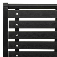 vidaXL Cadeiras de jardim 2 pcs aço e WPC preto