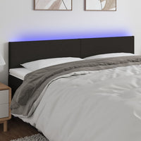 vidaXL Cabeceira de cama c/ luzes LED tecido 80x5x78/88 cm cinza-claro