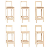 vidaXL 7 pcs conjunto de bar pinho maciço