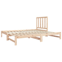 vidaXL Estrutura sofá-cama de puxar 2x(90x190) cm pinho maciço