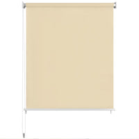 vidaXL Estore de rolo para exterior PEAD 80x230 cm cor creme