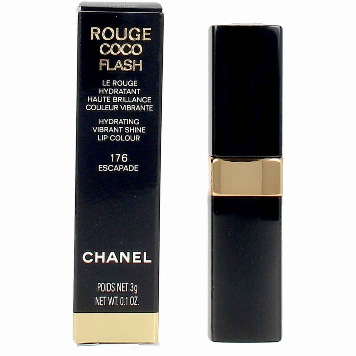 Batom Chanel Rouge Coco Flash Nº 176 Escapade Nº 176-Escapade 3 g