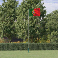 vidaXL Mastro de bandeira seccional 6,08 m alumínio prateado