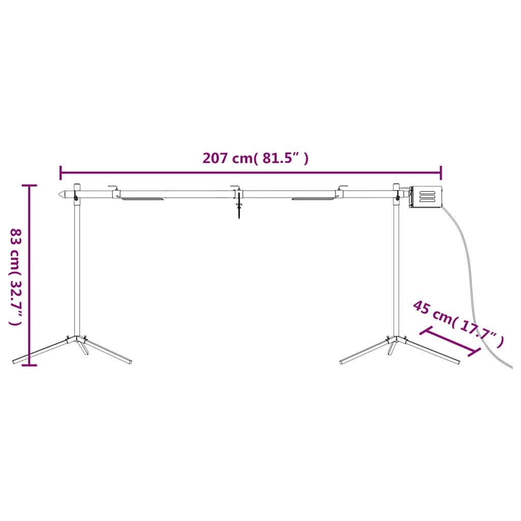 vidaXL Conjunto de grelhador automático e tabuleiro aço inoxidável