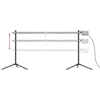 vidaXL Conjunto de grelhador automático e tabuleiro aço inoxidável