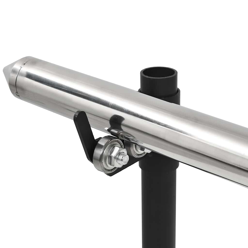 vidaXL Conjunto de grelhador automático e tabuleiro aço inoxidável