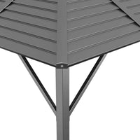 vidaXL Gazebo com telhado 3x3 m antracite