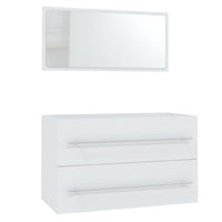 vidaXL 3 pcs conjunto de móveis de casa de banho branco