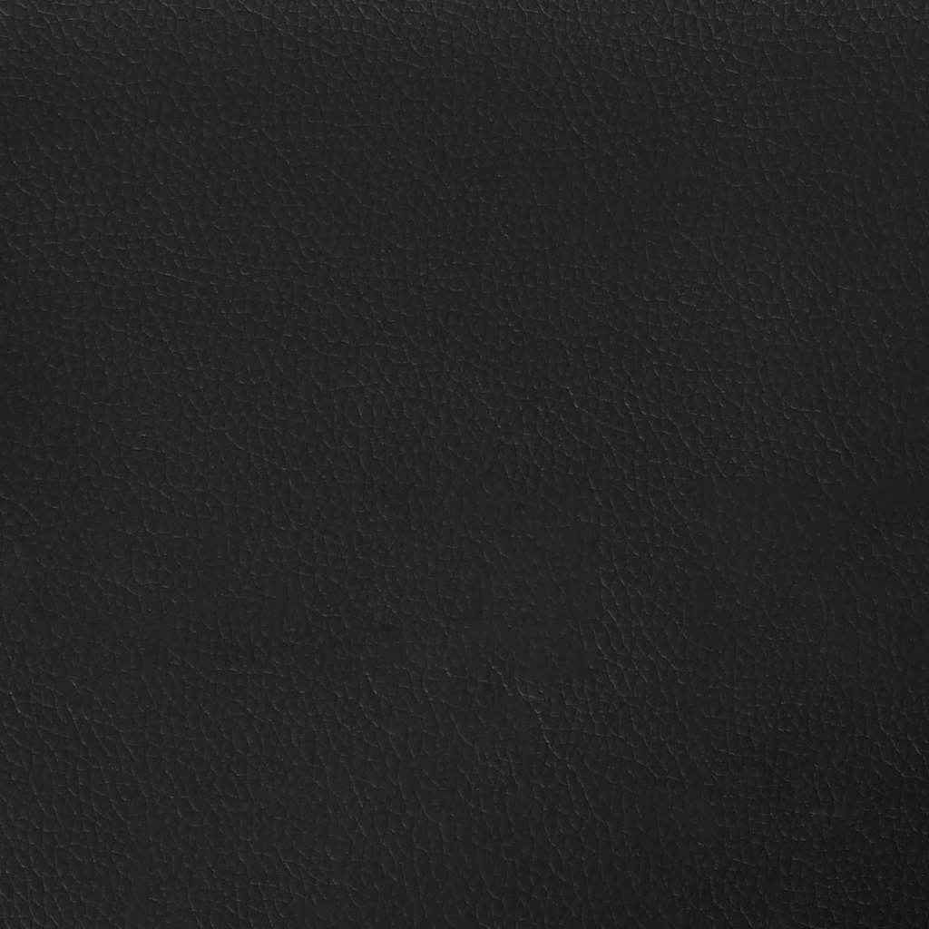 vidaXL Poltrona com apoio de pés couro artificial 60 cm preto