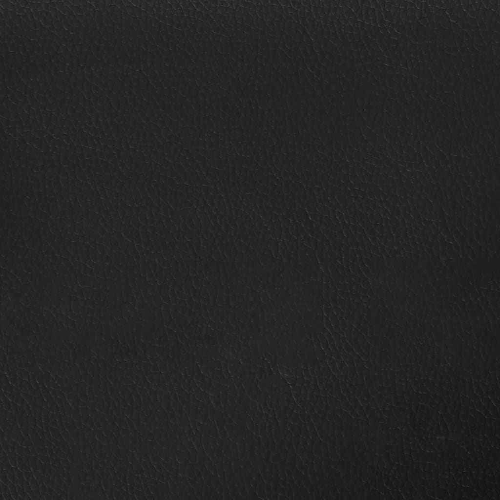 vidaXL 2 pcs conjunto sofás c/ almofadas/almofadões couro artif. preto