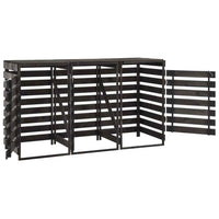 vidaXL Unidade tripla p/ caixote lixo 210x75x121 cm pinho pintado