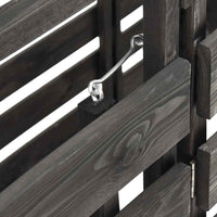 vidaXL Unidade tripla p/ caixote lixo 210x75x121 cm pinho pintado