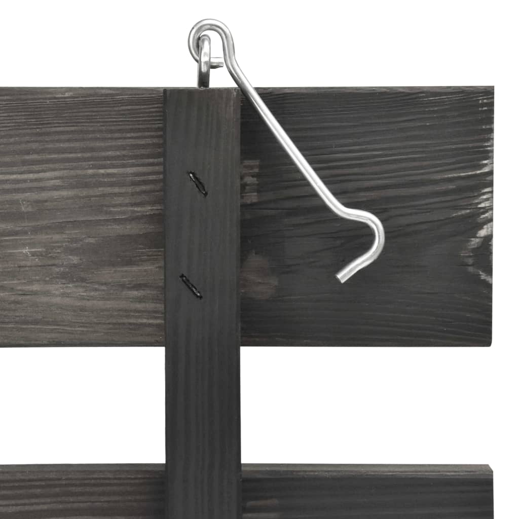 vidaXL Unidade tripla p/ caixote lixo 210x75x121 cm pinho pintado