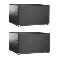 vidaXL Conjunto capas p/ mobiliário jardim 2 pcs 8 ilhós 113x113 cm