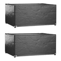 vidaXL Conjunto capas p/ mobiliário jardim 2 pcs 8 ilhós 113x113 cm