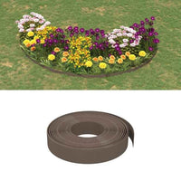 vidaXL Borda de jardim 10 m 10 cm polietileno cinzento