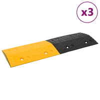 vidaXL Lomba redutora de velocidade 97x32,5x4cm borracha preto/amarelo