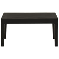 vidaXL Mesa lounge de jardim plástico cinzento