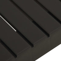 vidaXL Mesa lounge de jardim plástico cinzento