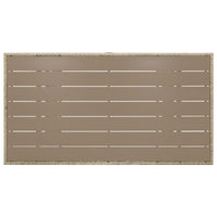 vidaXL Mesa de jardim 120x70x66 cm vime PE cinzento
