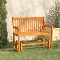 vidaXL Banco baloiço de jardim 110 cm de madeira de acácia maciça