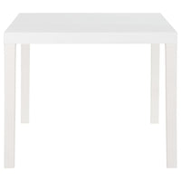 vidaXL Mesa de jardim 150x90x72 cm PP branco
