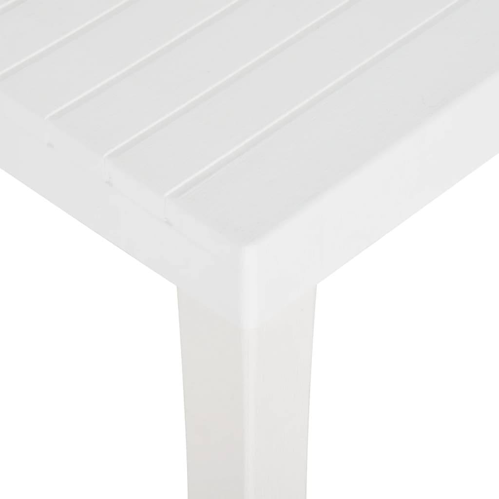 vidaXL Mesa de jardim 150x90x72 cm PP branco