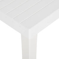 vidaXL Mesa de jardim 150x90x72 cm PP branco