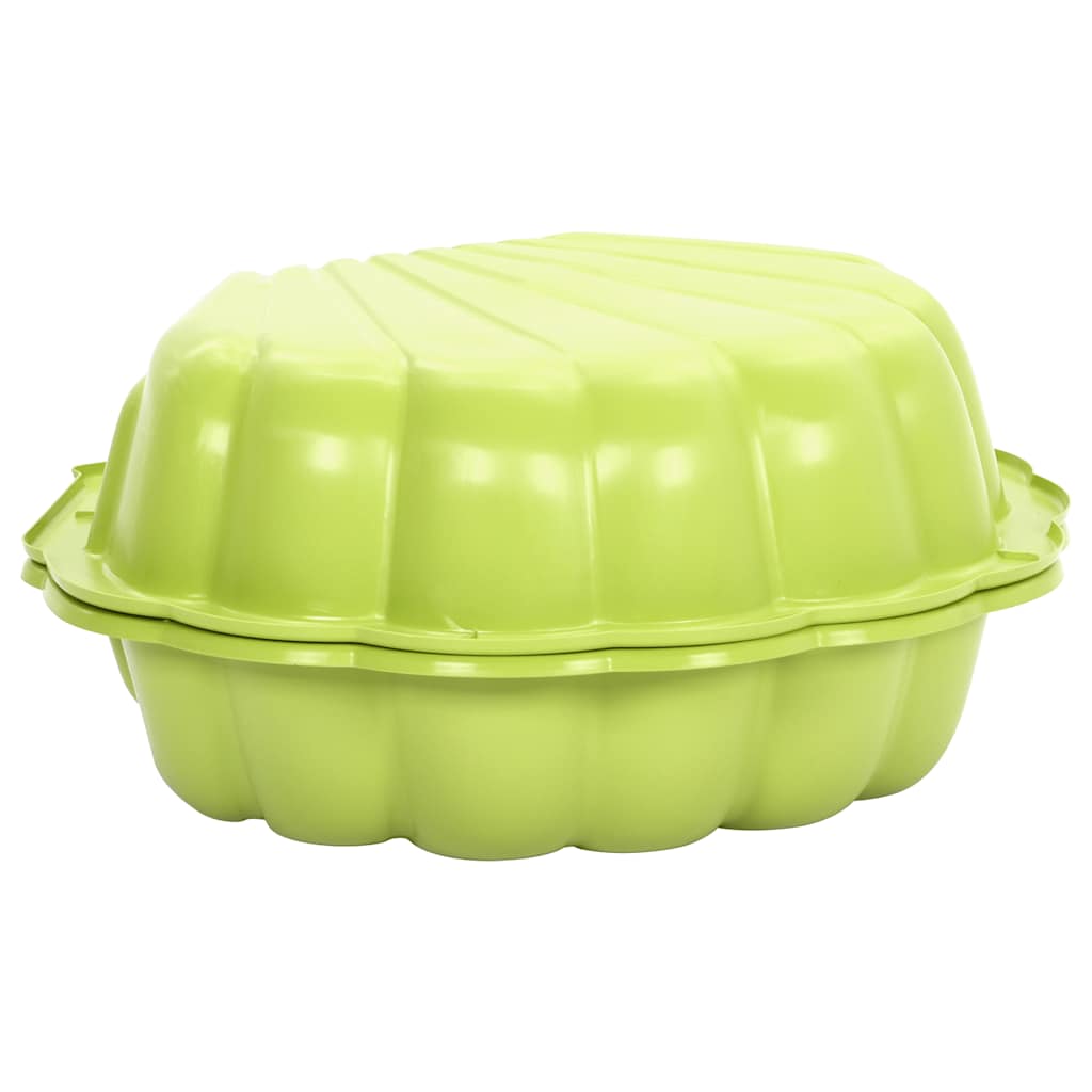 vidaXL Caixas de areia 2 pcs 77x87x21 cm plástico verde