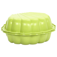 vidaXL Caixas de areia 2 pcs 77x87x21 cm plástico verde