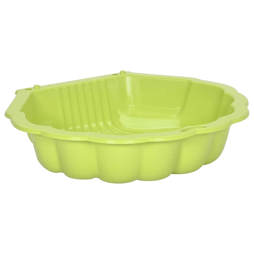 vidaXL Caixas de areia 2 pcs 77x87x21 cm plástico verde