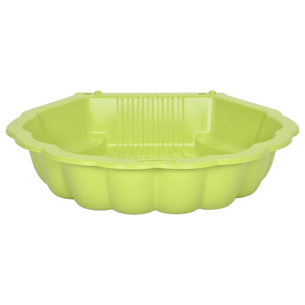 vidaXL Caixas de areia 2 pcs 77x87x21 cm plástico verde