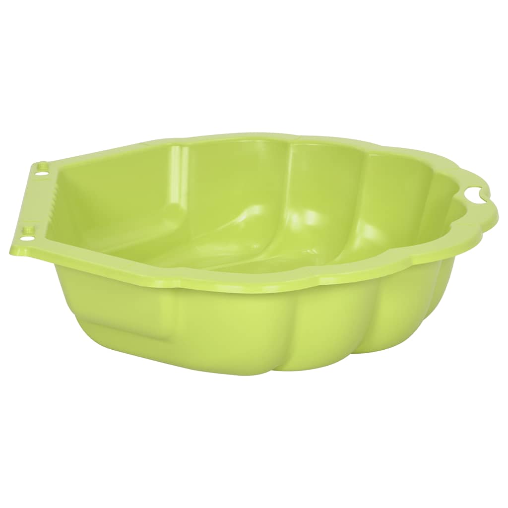 vidaXL Caixas de areia 2 pcs 77x87x21 cm plástico verde