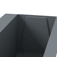 vidaXL Floreiras para paletes Euro 12 pcs 36x13,5x9,5 cm PP cinzento